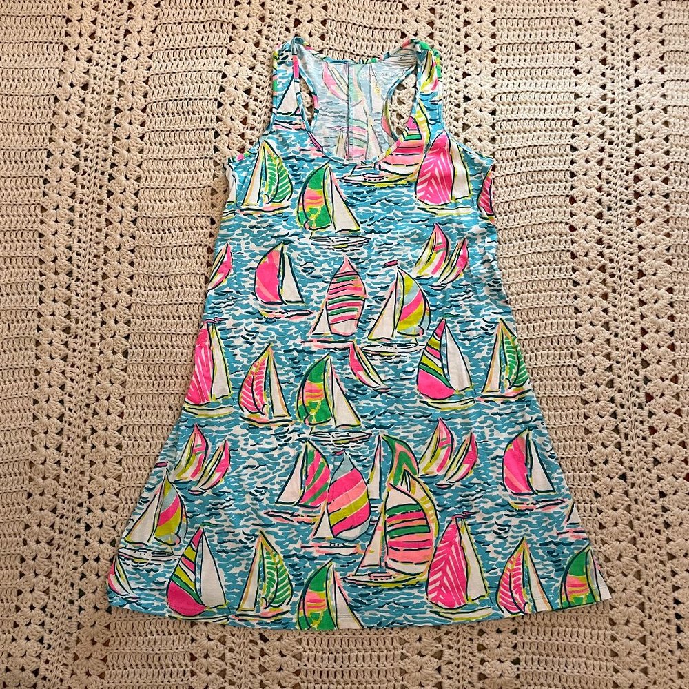 Lilly Pulitzer Pop Up Ugotta Regatta Melle Dress Size Small